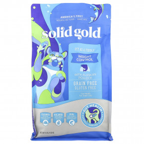 Solid Gold, Fit As A Fiddle ™, для кошек, взрослых, с аляскинским минтаем, 1,36 кг (3 фунта) - описание | фото