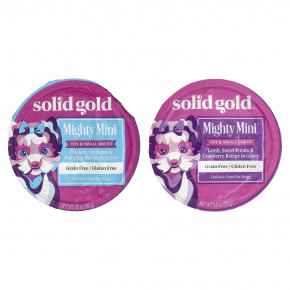 Solid Gold, Mighty Mini ™, набор для собак разных пород, для игрушечных и мелких пород собак, 12 штук, 99 г (3,5 унции) в Москве - eco-herb.ru | фото