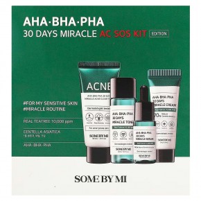 SOME BY MI, тонер с АГК БГК PHA 30 Days Miracle AC SOS Kit, Edition, набор из 4 предметов в Москве - eco-herb.ru | фото