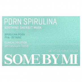 SOME BY MI, BDRN, спирулина, успокаивающая маска для лица с щербетом, 10 шт. по 1 г (0,03 унции) в Москве - eco-herb.ru | изображение SOME BY MI, BDRN, спирулина, успокаивающая маска для лица с щербетом, 10 шт. по 1 г (0,03 унции) в Москве - eco-herb.ru | фото
