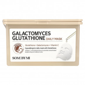 SOME BY MI, Ежедневная косметическая маска с Galactomyces Glutathione, 30 шт., 350 мл (11,83 жидк. унц.) в Москве - eco-herb.ru | фото