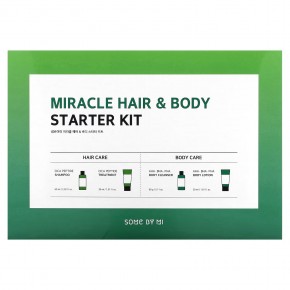 SOME BY MI, Стартовый набор Miracle для волос и тела, набор из 4 предметов в Москве - eco-herb.ru | фото