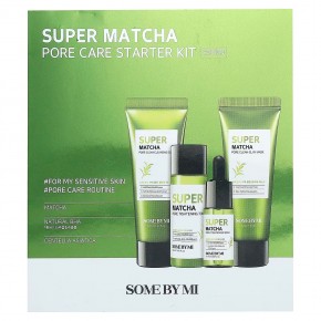 SOME BY MI, Super Matcha Pore Care, стартовый набор с матчей для очищения пор, 4 предмета в Москве - eco-herb.ru | фото