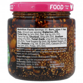 Somos, сальса маша, хрустящий мексиканский перец чили, сладкий и нежный, 185 г (6,5 унции) в Москве - eco-herb.ru | фото