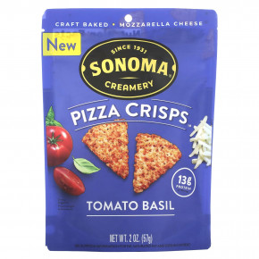 Sonoma Creamery, Pizza Crisps, томатный базилик, 57 г (2 унции) в Москве - eco-herb.ru | фото