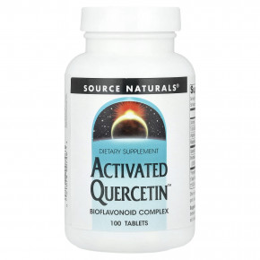 Source Naturals, Activated Quercetin ™, биофлавоноидный комплекс, 100 таблеток в Москве - eco-herb.ru | фото