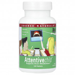 Source Naturals, Attentive Child ™, 120 таблеток - описание