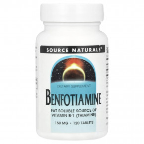 Source Naturals, Бенфотиамин, 120 таблеток в Москве - eco-herb.ru | фото