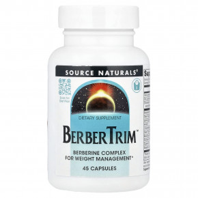Source Naturals, BerberTrim™, 45 капсул - описание | фото