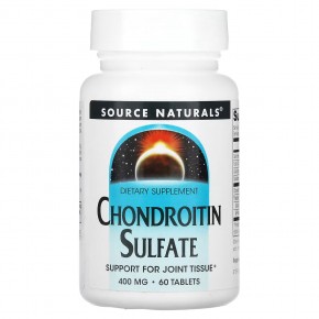 Source Naturals, Chondroitin Sulfate, 400 мг, 60 таблеток - описание | фото