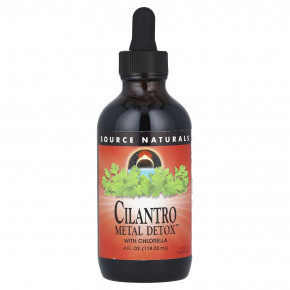 Source Naturals, Cilantro Metal Detox ™ с хлореллой, 118,28 мл (4 жидк. унц.) - описание