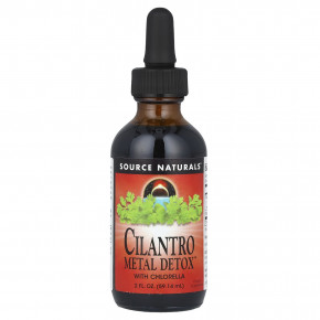 Source Naturals, Cilantro Metal Detox ™ с хлореллой, 59,14 мл (2 жидк. унц.) в Москве - eco-herb.ru | фото