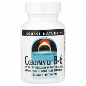 Source Naturals, Coenzymated™, витамин B6, 30 таблеток - описание | фото