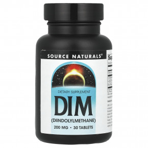 Source Naturals, DIM, 200 мг, 30 таблеток - описание