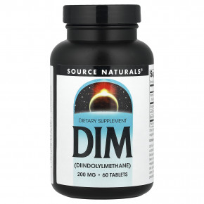 Source Naturals, DIM, 60 таблеток - описание | фото