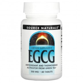 Source Naturals, EGCG, 350 мг, 60 таблеток в Москве - eco-herb.ru | фото