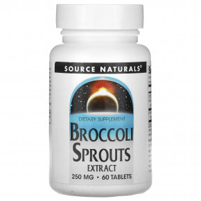 Source Naturals, экстракт ростков брокколи, 250 мг, 60 таблеток (125 мг в 1 таблетке) в Москве - eco-herb.ru | фото