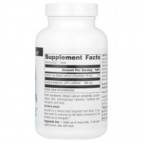 Source Naturals, Guarana Energizer™, добавка для заряда энергии, 100 таблеток в Москве - eco-herb.ru | фото