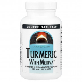 Source Naturals, куркума с Meriva®, 120 таблеток - описание | фото