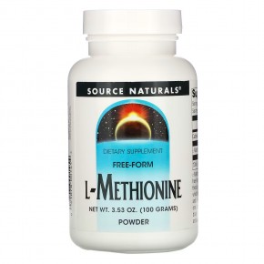 Source Naturals, L-Метионин 3.53 унции (100 г) - описание | фото