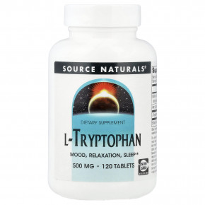 Source Naturals, L-триптофан, 120 таблеток - подробнее Source Naturals, L-триптофан, 120 таблеток - описание