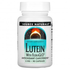 Source Naturals, Лютеин 6 мг, 90 капсул - описание