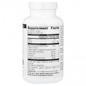 Source Naturals, масло семян льна и первоцвета, 90 капсул в Москве - eco-herb.ru | фото