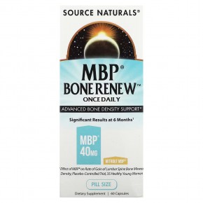 Source Naturals, MBP Bone Renew, 60 капсул - описание