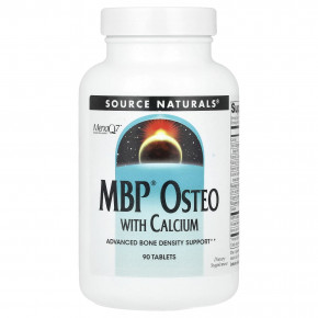 Source Naturals, MBP® Osteo с кальцием, 90 таблеток - описание | фото