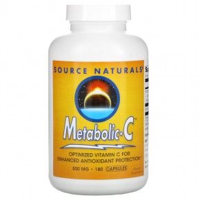 Source Naturals, Metabolic C, 500 мг, 180 капсул в Москве - eco-herb.ru | фото
