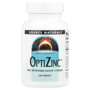 Source Naturals, OptiZinc®, 240 таблеток - описание | фото