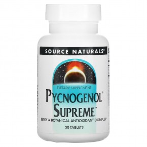 Source Naturals, Пикногенол Supreme, 30 таблеток - описание
