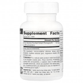 Source Naturals, Pycnogenol®, 100 мг, 60 таблеток в Москве - eco-herb.ru | изображение Source Naturals, Pycnogenol®, 100 мг, 60 таблеток в Москве - eco-herb.ru | фото