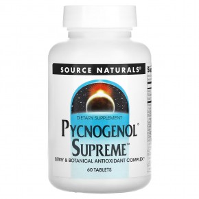 Source Naturals, Pycnogenol Supreme, 60 таблеток - описание