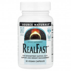 Source Naturals, RealFast™, 30 веганских капсул - описание | фото