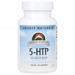 Source Naturals, Serene Science®, 5-HTP, 100 мг, 60 капсул в Москве - eco-herb.ru | фото