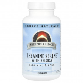 Source Naturals, Serene Science®, Theanine Serene® с Relora®, 120 таблеток в Москве - eco-herb.ru | фото