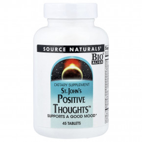 Source Naturals, St. John's Positive Thoughts™, 45 таблеток - описание | фото