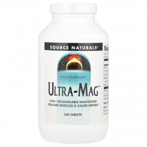 Source Naturals, Ultra-MAG ™, 240 таблеток в Москве - eco-herb.ru | фото