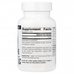 Source Naturals, винпоцетин, 10 мг, 240 таблеток в Москве - eco-herb.ru | фото