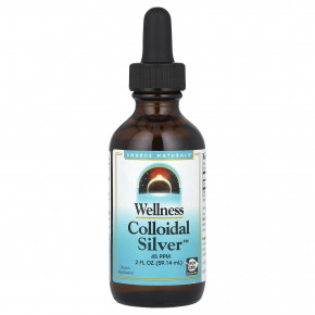 Source Naturals, Wellness Colloidal Silver ™, 45 част. / Млн, 59,14 мл (2 жидк. унц.) в Москве - eco-herb.ru | фото