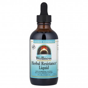 Source Naturals, Wellness Herbal Strength™, жидкий продукт, без спирта, 118,28 мл (4 жидк. унции) - описание