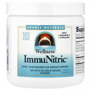 Source Naturals, Wellness, ImmuNitric®, порошок, 226,8 г (8 унций) - описание | фото