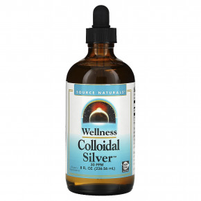 Source Naturals, Wellness, коллоидное серебро, 30 част./млн, 236,56 мл (8 жидк. унций) - описание
