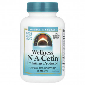 Source Naturals, Wellness NA-Cetin®, 60 таблеток - описание