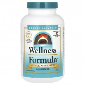 Source Naturals, Wellness Formula, улучшенная иммунная поддержка, 240 капсул - описание