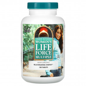 Source Naturals, Women's Life Force Multiple, без железа, 180 таблеток в Москве - eco-herb.ru | фото