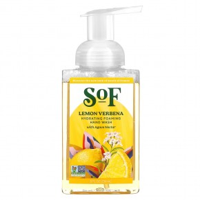 SoF, Увлажняющая пенка для мытья рук с нектаром агавы, лимонной вербеной, 236 мл (8 жидк. Унций) - описание