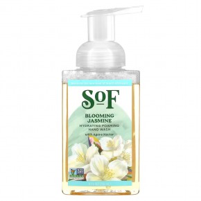 SoF, увлажняющая пенка для мытья рук с нектаром агавы, цветущий жасмин, 236 мл (8 жидк. унций) - описание