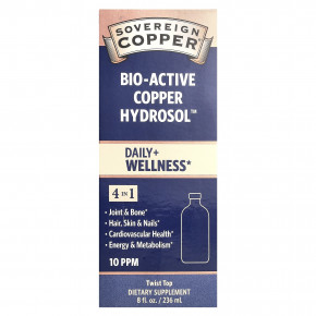 Sovereign Silver, Bio-Active Copper Hydrosol ™, 10 част. / Млн, 236 мл (8 жидк. Унций) - описание